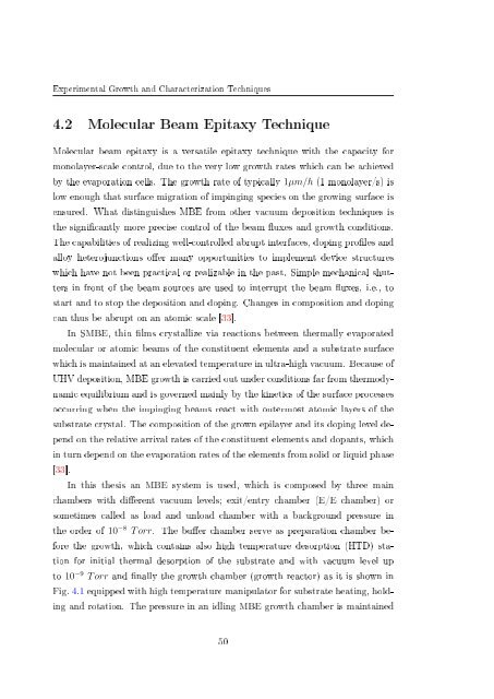 Molecular beam epitaxial growth of III-V semiconductor ... - KOBRA