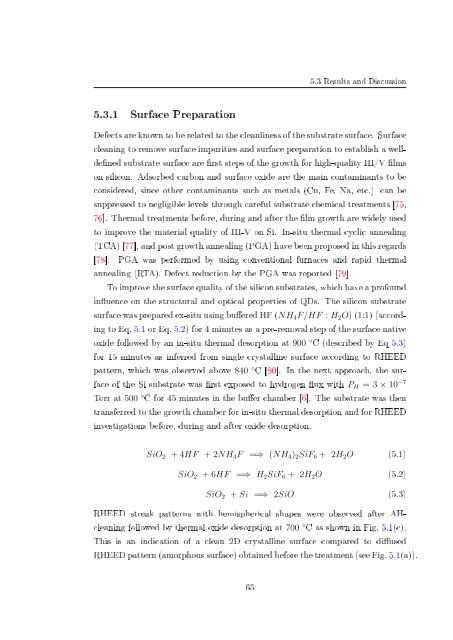 Molecular beam epitaxial growth of III-V semiconductor ... - KOBRA