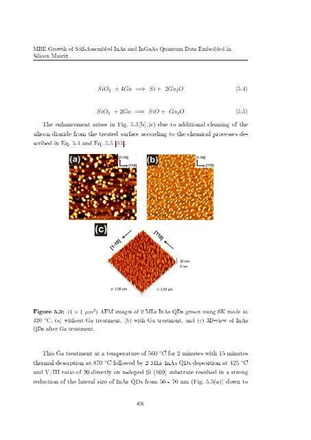 Molecular beam epitaxial growth of III-V semiconductor ... - KOBRA