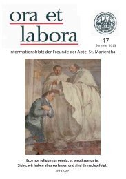 ora et labora - Heft 47 - Kloster St. Marienthal