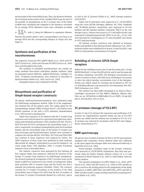 β -Barrel scaffolds for the grafting of extracellular loops ... - KOBRA