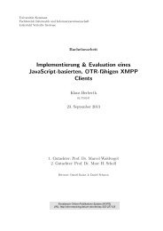 Implementierung & Evaluation eines JavaScript-basierten ... - KOPS