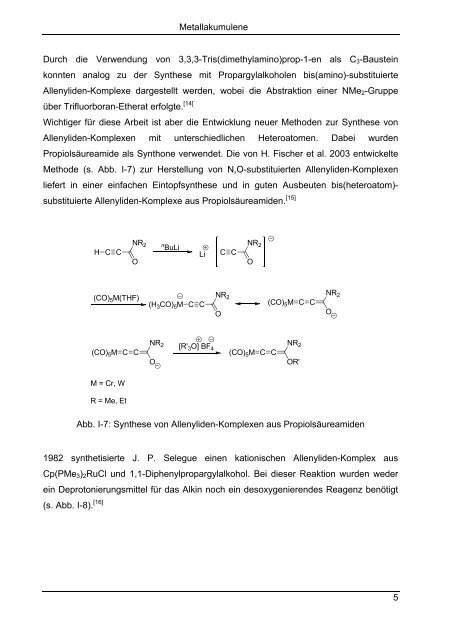 Synthese und Reaktionen von metallorganischen π-Systemen - KOPS