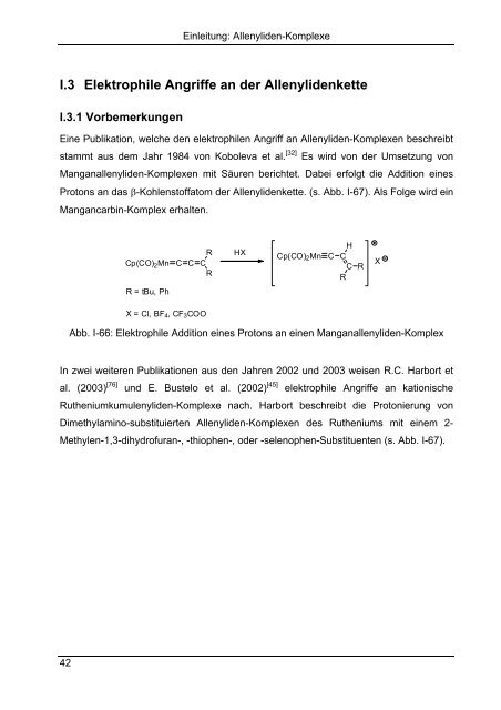 Synthese und Reaktionen von metallorganischen π-Systemen - KOPS