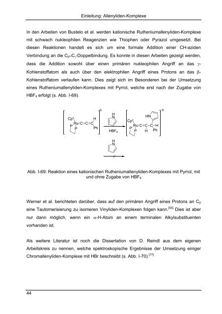 Synthese und Reaktionen von metallorganischen π-Systemen - KOPS