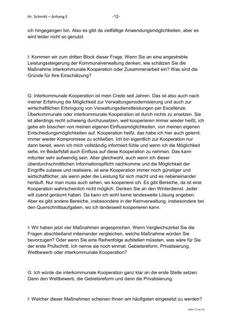 Interkommunale Kooperationen als eine Strategie zur ... - KOBRA