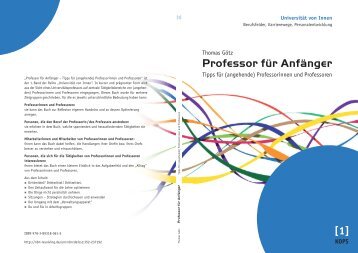 Professorinnen und Professoren - KOPS - Universität Konstanz