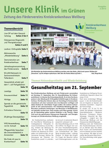 Unsere Klinik im Grünen - Krankenhaus-weilburg.de