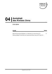 Amtsblatt Nr. 4 vom 21.01.2014 - Kreis Unna