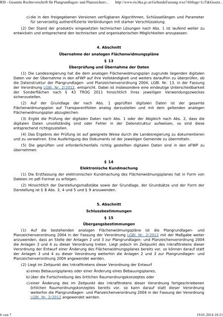 Landesrecht Tirol, Fassung vom 19.01.2014 - lamp