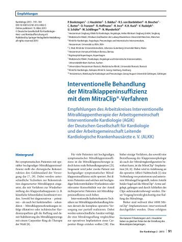 Download als PDF - Leitlinien - Deutsche Gesellschaft für Kardiologie