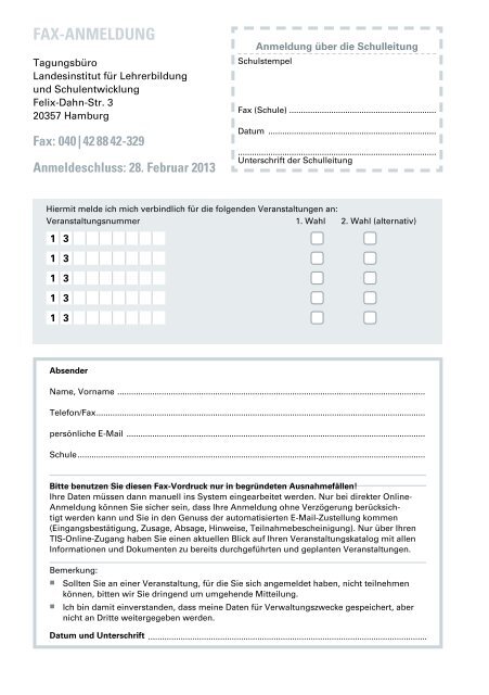 Schulbuch-Messe - Landesinstitut für Lehrerbildung und ...