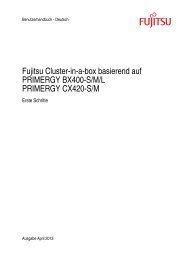 Fujitsu Cluster-in-a-box basierend auf PRIMERGY ... - Online manuals