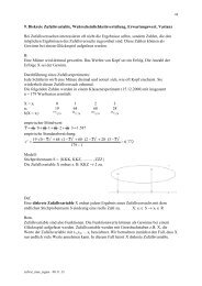 9. Diskrete Zufallsvariable ... - mathekurs.ch