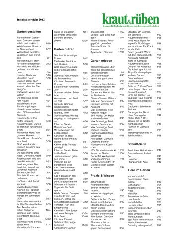 inhaltsverzeichnis 2012