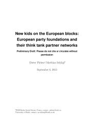 European party foundations and their think tank partner networks