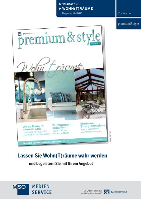 Mediadaten premium & style Wohn(t)räume - MSO Medien-Service