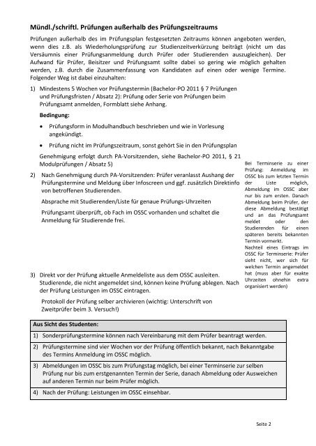 Anmeldung von Prüfungen - Fachbereich 4 - Fachhochschule ...