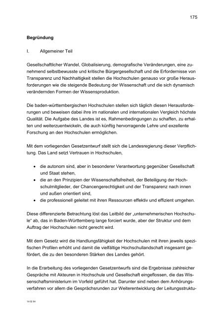 Gesetzentwurf (Einbringungsfassung) [PDF 1.6 MB] - Ministerium für ...