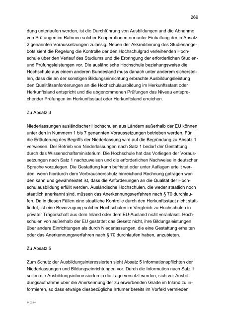 Gesetzentwurf (Einbringungsfassung) [PDF 1.6 MB] - Ministerium für ...