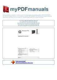 User manual HP TOUCHSMART 300-1220 - mypdfmanuals.com