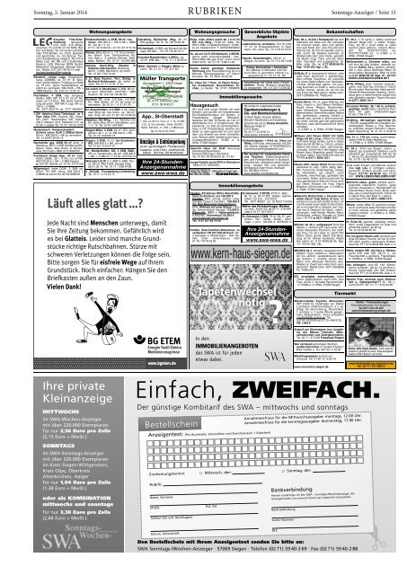 Ausgabe E, Olpe, (11.94 MB) - Siegerländer Wochen-Anzeiger