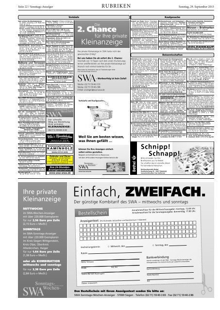 Ausgabe E, Olpe, (18.25 MB) - Siegerländer Wochen-Anzeiger