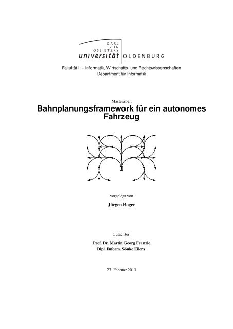 Bahnplanungsframework für ein autonomes Fahrzeug - oops ...