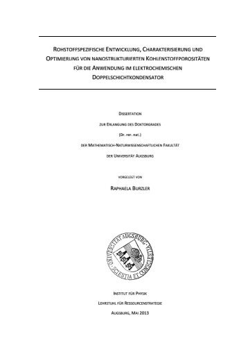 DISSERTATION_BURZLER_RAPHAELA.pdf - OPUS - Universität ...