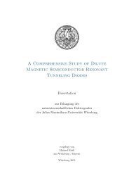 A Comprehensive Study of Dilute Magnetic ... - OPUS Würzburg