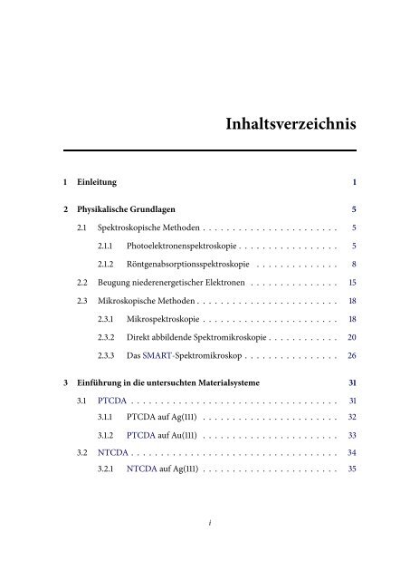 Spektromikroskopische Untersuchungen an ... - OPUS Würzburg