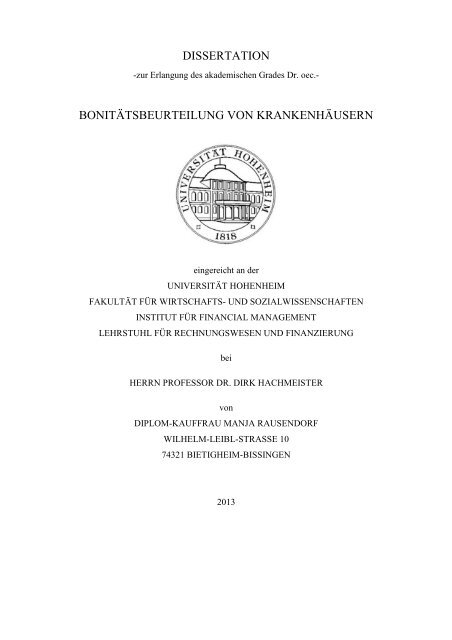 Dokument 1.pdf - Universität Hohenheim
