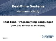 Real-Time Programming Languages - Operating Systems