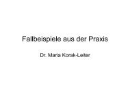 Fallbeispiele aus der Praxis - PAINCOURSE