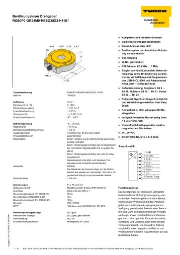 Datenblatt (deutsch) - TURCK