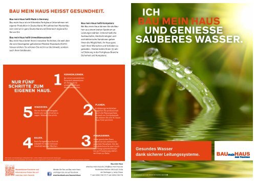 Bau Mein Haus Folder Wasser Ohne Blei A3 Bei Bau Mein Haus