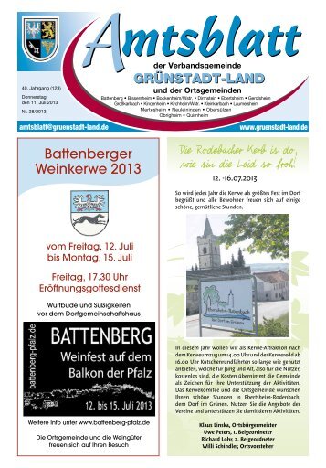 KW 28 Gruenstadt.pdf - Verbandsgemeinde Grünstadt-Land