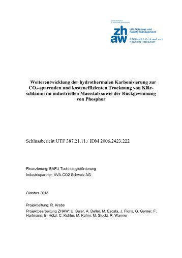 sparenden und kosteneffizienten Trocknung von ... - AVA-CO2