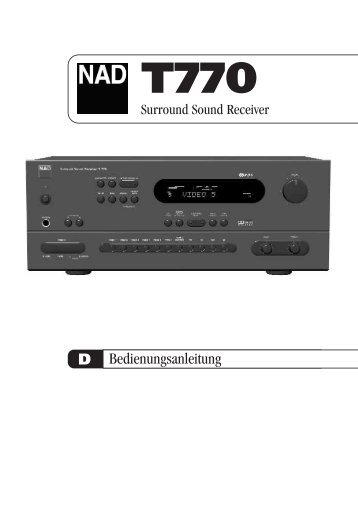 T770 manual (GB F D E) - NAD