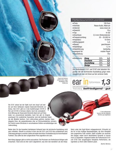 Ear IN Das Kopfhörermagazin - Januar/Februar 2014