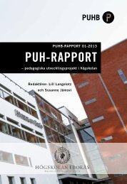 PUH-RAPPORT - BADA - Högskolan i Borås