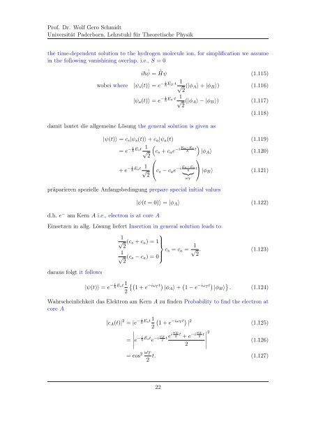 Skript / lecture notes - Universität Paderborn