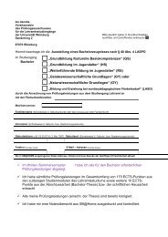 Formular / Antrag Anerkennung Leistungen für Bachelor (pdf)
