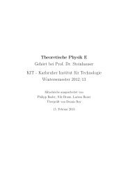 Quantenmechanik II - Fachschaft Physik - KIT