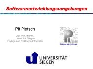 Softwareentwicklungsumgebungen - Praktische Informatik