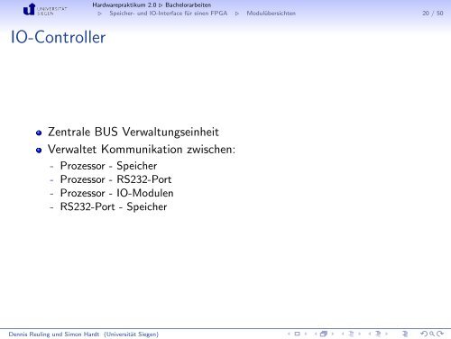 Download/Link - Praktische Informatik - Universität Siegen