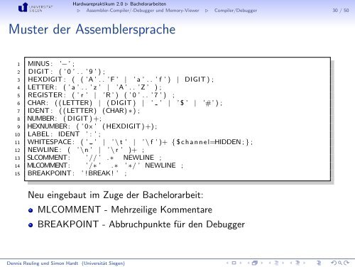 Download/Link - Praktische Informatik - Universität Siegen