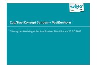 Zug/Bus-Konzept Senden – Weißenhorn - RBA