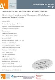 Unternehmen im Bereich Design - Region A3