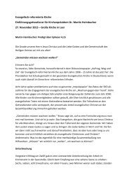 Predigt als pdf zum Download - Evangelisch-reformierte Kirche